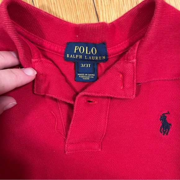 Red Polo Boys 3T Shirt - Picture 2 of 2